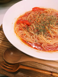 冷製トマトスープパスタ~混ぜるだけスープ-レシピのメイン写真