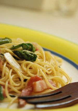 季節の野菜とベーコンのパスタ。-レシピのメイン写真