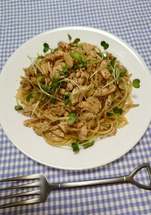 簡単☆ささみのレモンバター醤油パスタ♩-レシピのメイン写真