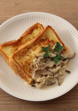 フレンチトースト〜椎茸ソース〜-レシピのメイン写真