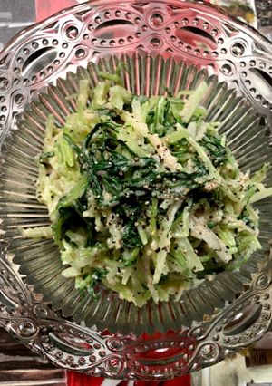 水菜のたらこクリチ和え-レシピのメイン写真