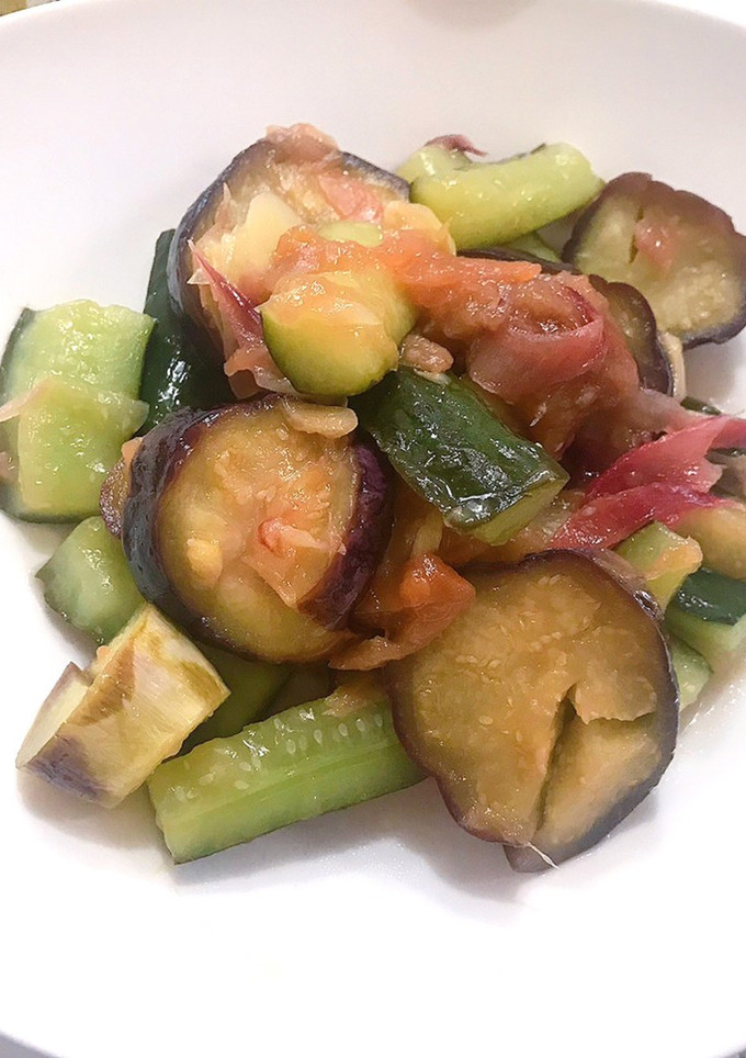 夏野菜とみょうがの梅酢煮-レシピのメイン写真