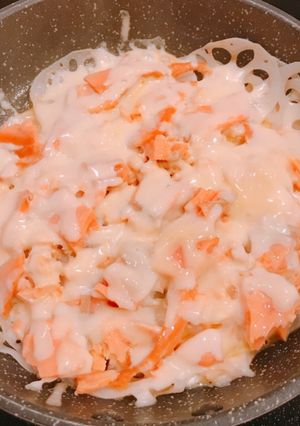 鮭とれんこんの、チーズ焼き-レシピのメイン写真