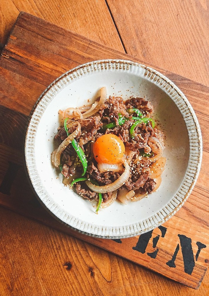 ご飯がススム♥️新玉と牛肉の甘辛炒め♪-レシピのメイン写真