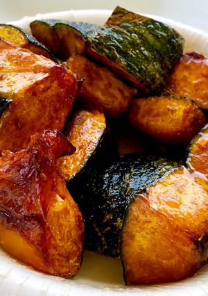 男のBBQ 超簡単カボチャのスイーツ-レシピのメイン写真