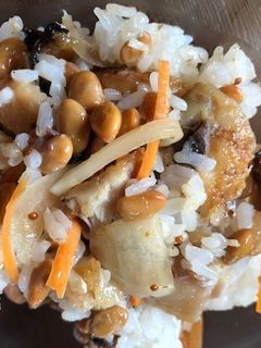 納豆とサバの南蛮漬けまぜご飯-レシピのメイン写真