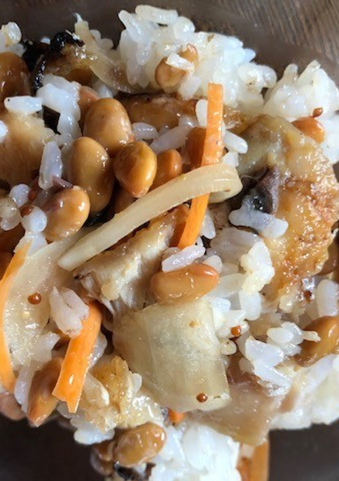 納豆とサバの南蛮漬けまぜご飯-レシピのメイン写真