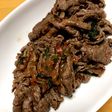 糖質オフ!牛肉のさっぱり梅シソ炒め
