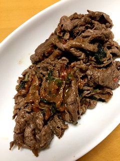 糖質オフ!牛肉のさっぱり梅シソ炒め-レシピのメイン写真