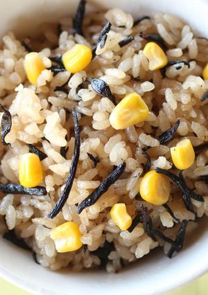 とうもろこし入ひじきご飯-レシピのメイン写真