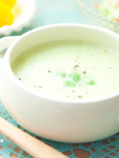鮮やかえんどう豆の⁂冷製スープ-レシピのメイン写真