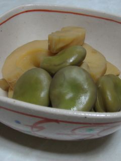 旬の味!そら豆と筍で春の煮物(*^^*)-レシピのメイン写真