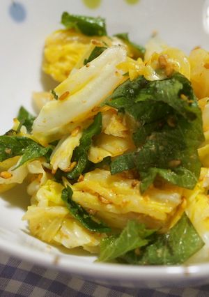 キャベツ・大葉のごま和え♪大葉香る♪-レシピのメイン写真