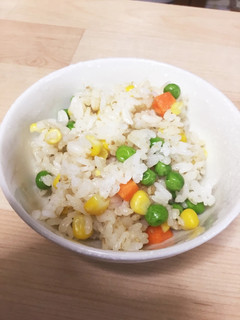 時短!簡単!洗い物少ない!炒飯風混ぜご飯-レシピのメイン写真