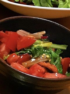 スイスチャードとトマトの和え物-レシピのメイン写真