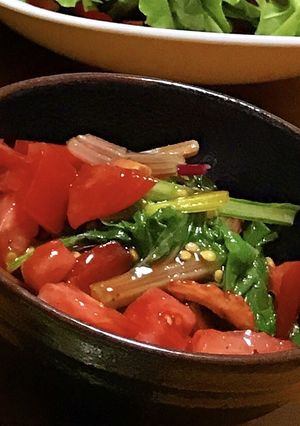 スイスチャードとトマトの和え物-レシピのメイン写真