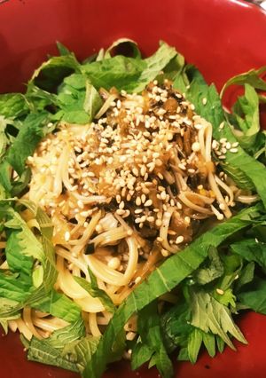 めんつゆだけ!美味しいきのこ高菜パスタ-レシピのメイン写真