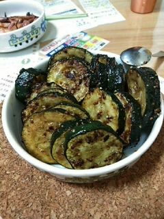 ズッキーニの粒マスタード炒め-レシピのメイン写真