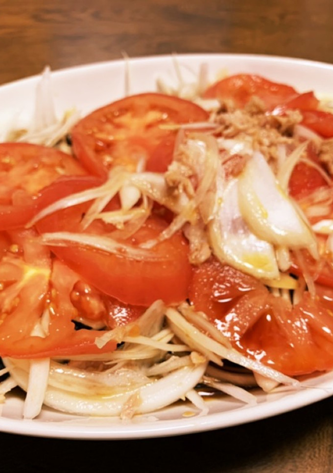 簡単！味ぽんで那須とトマトの揚げ浸し♩-レシピのメイン写真
