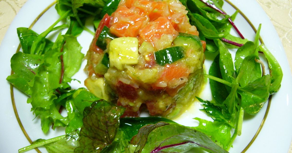 アボカドタルタル サーモンとアボカドのタルタル」 | Cookパピオの 大人のままごと