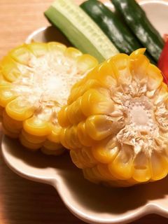 レンジで茹でトウモロコシ-レシピのメイン写真
