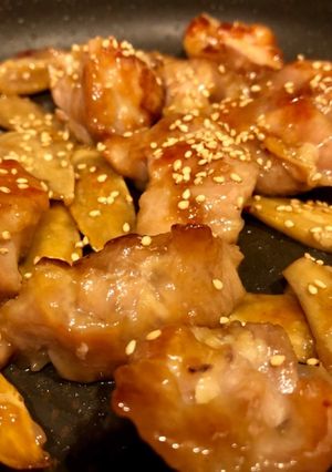 憧れのチキンチキンごぼう風〜照り焼き-レシピのメイン写真