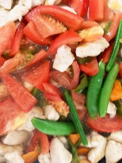 鶏胸肉とトマトのスゴだれ炒め煮-レシピのメイン写真