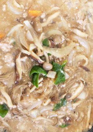 玉ねぎきのこたっぷり春雨オイマヨ炒め煮-レシピのメイン写真