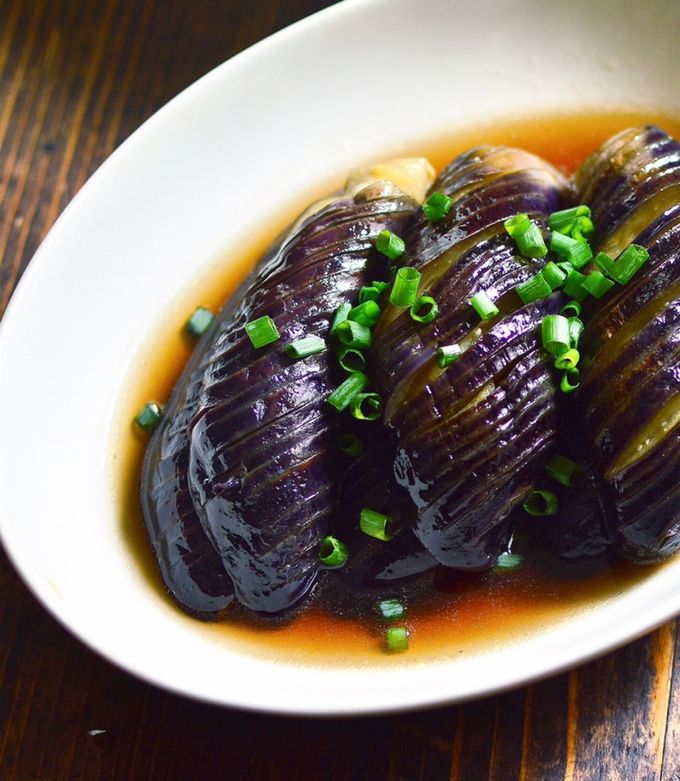 茄子の煮浸し レンジで簡単6分！基本のナスの煮浸し by 白いエプロンのクマ