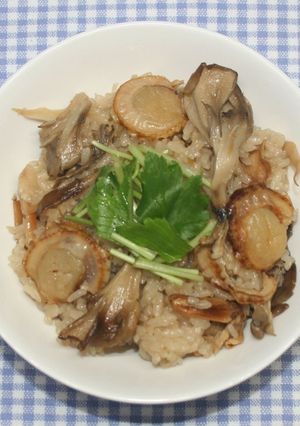 簡単☆乾燥ホタテガリバタ醤油炊き込みご飯-レシピのメイン写真