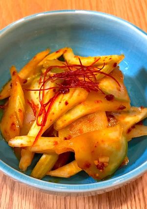 【やみつき】セロリとザーサイのピリ辛和え-レシピのメイン写真