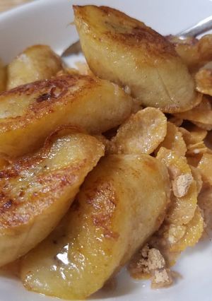 【朝食にぴったり！】焼きバナナシリアル-レシピのメイン写真