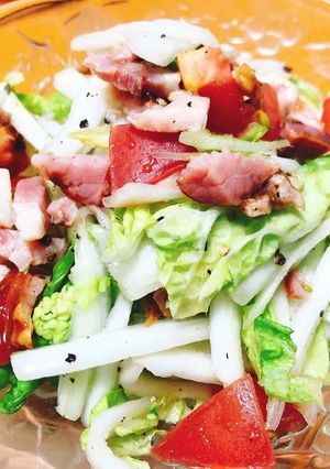 ベーコンと白菜の塩レモンサラダ-レシピのメイン写真