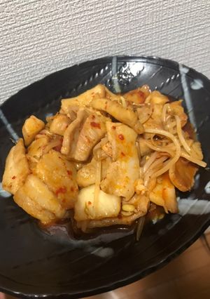豚トロで豚キムチ-レシピのメイン写真