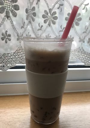 レンジでタピオカミルクティ♡-レシピのメイン写真