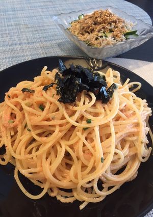 簡単!ポン酢で明太パスタ-レシピのメイン写真