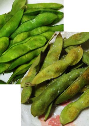 茶豆風の枝豆を簡単レンチンと焼き枝豆に-レシピのメイン写真