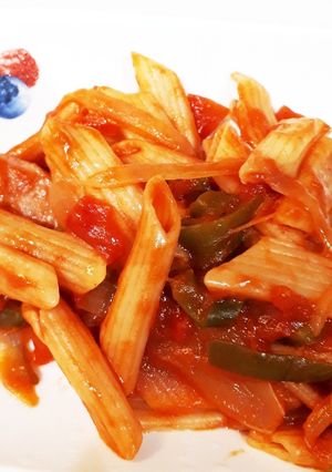 ワンパン！ペンネナポリタン！-レシピのメイン写真