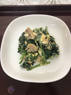 ほうれん草と豚コマ炒め-レシピのメイン写真