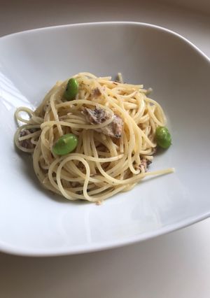 簡単ランチ♡サバ缶の塩レモン冷製パスタ-レシピのメイン写真