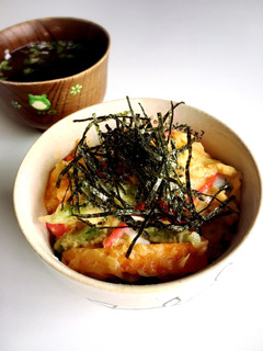 天ぷらリメイク ちょい足し天玉丼-レシピのメイン写真