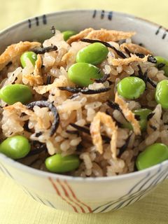 枝豆とひじきの炊き込みごはん-レシピのメイン写真