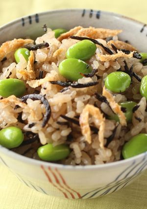 枝豆とひじきの炊き込みごはん-レシピのメイン写真