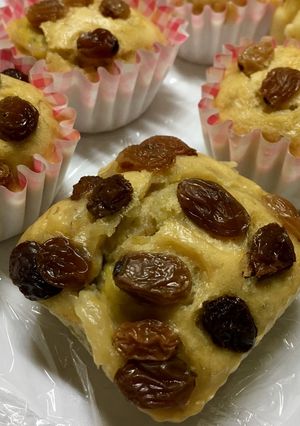 黒糖バナナレーズン蒸しパン 1歳離乳食-レシピのメイン写真