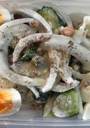 もち麦シーザー風サラダ-レシピのメイン写真