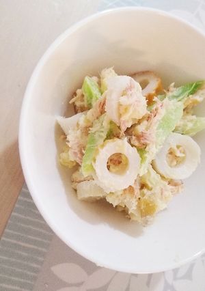簡単!ツナポテサラダ〜ちくわ入り♪-レシピのメイン写真