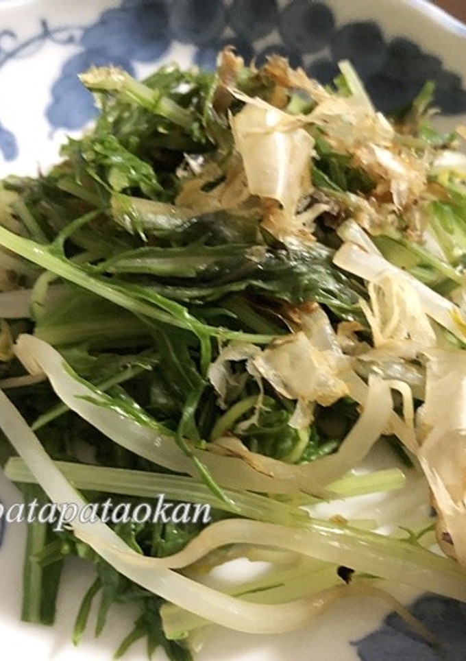 水菜とモヤシのおかか和え-レシピのメイン写真