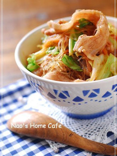 豚キャベ春雨プルコギ丼-レシピのメイン写真