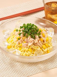 シーチキンとコーンの冷やし氷あえ麺-レシピのメイン写真