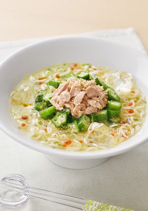 シーチキンのネバトロ酸辣冷やし麺-レシピのメイン写真